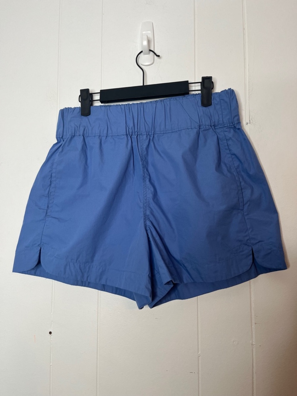 Quince 100% Organic Cotton Poplin Pull-On Shorts in True Blue S